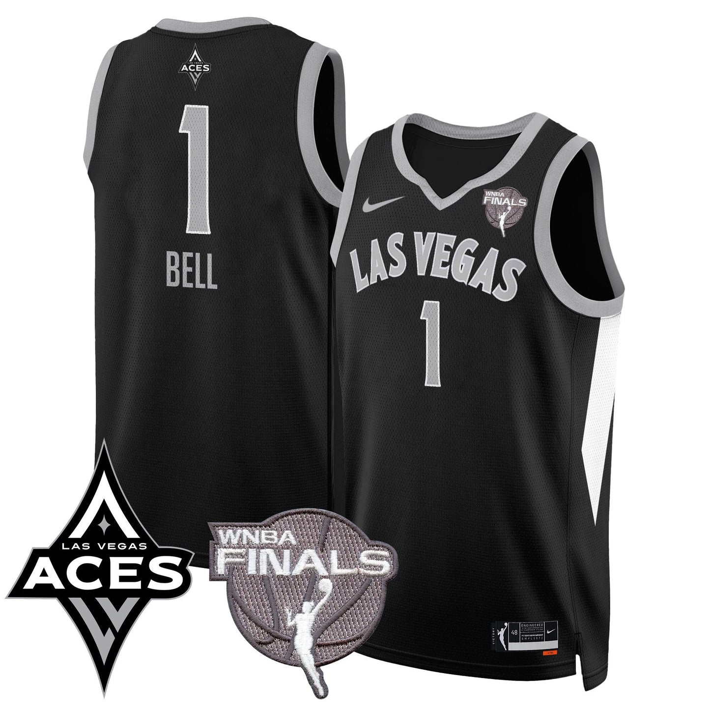 Las Vegas Aces 2025 WNBA Finals Jersey - All Stitched