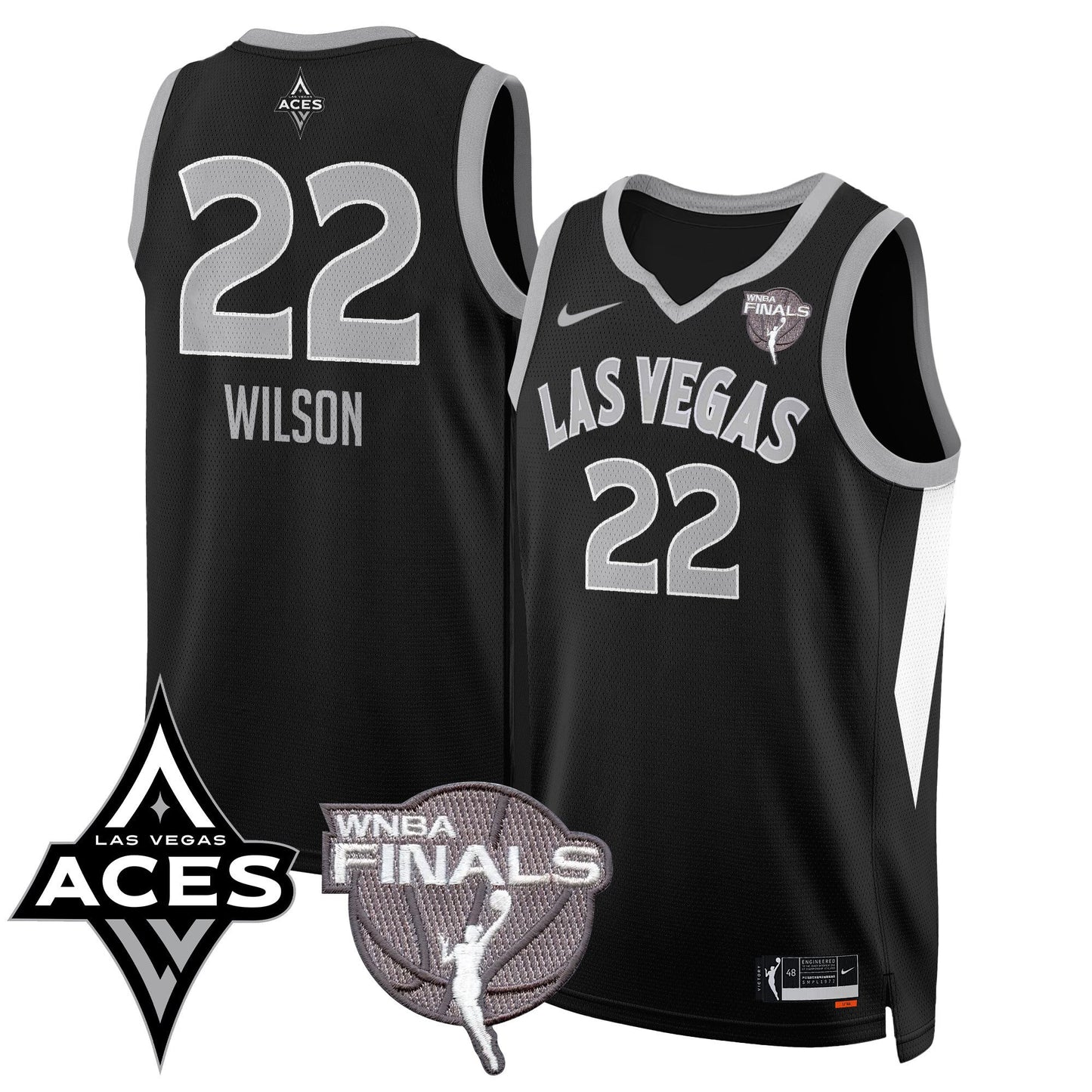 Las Vegas Aces 2025 WNBA Finals Jersey - All Stitched