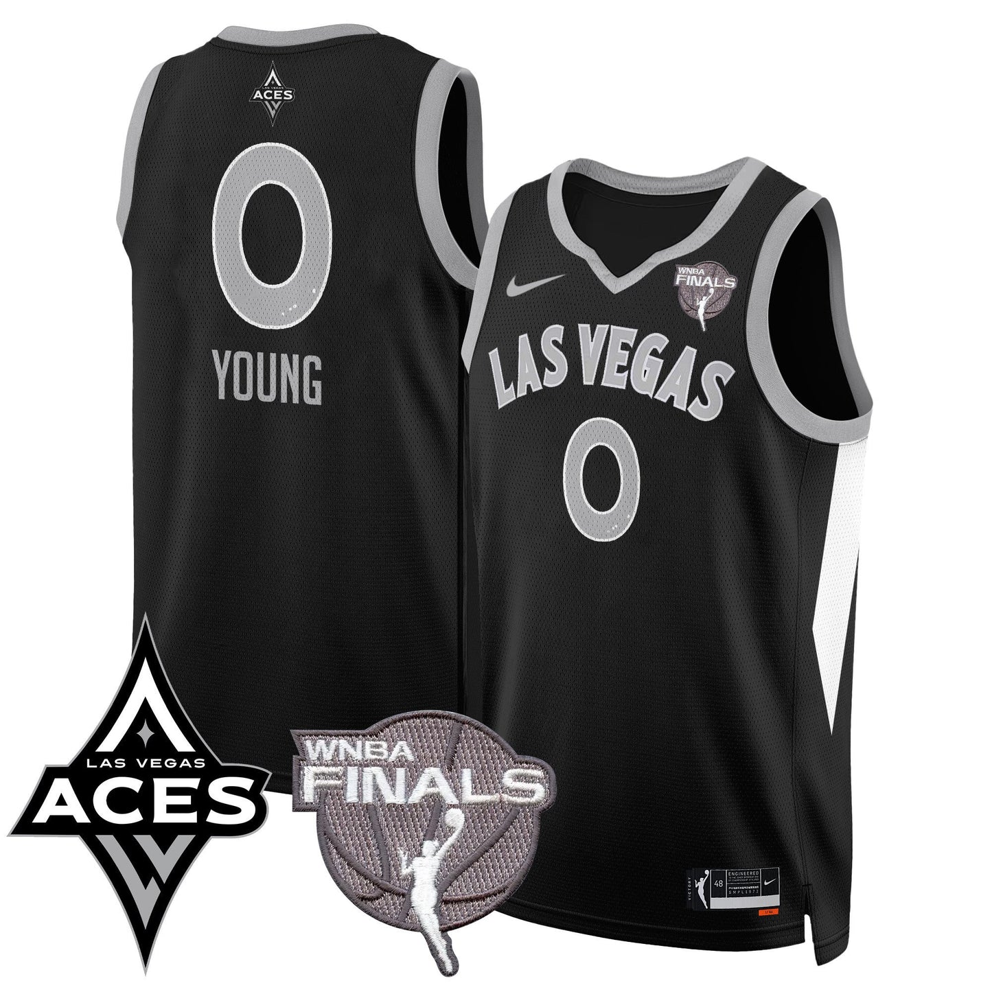Las Vegas Aces 2025 WNBA Finals Jersey - All Stitched