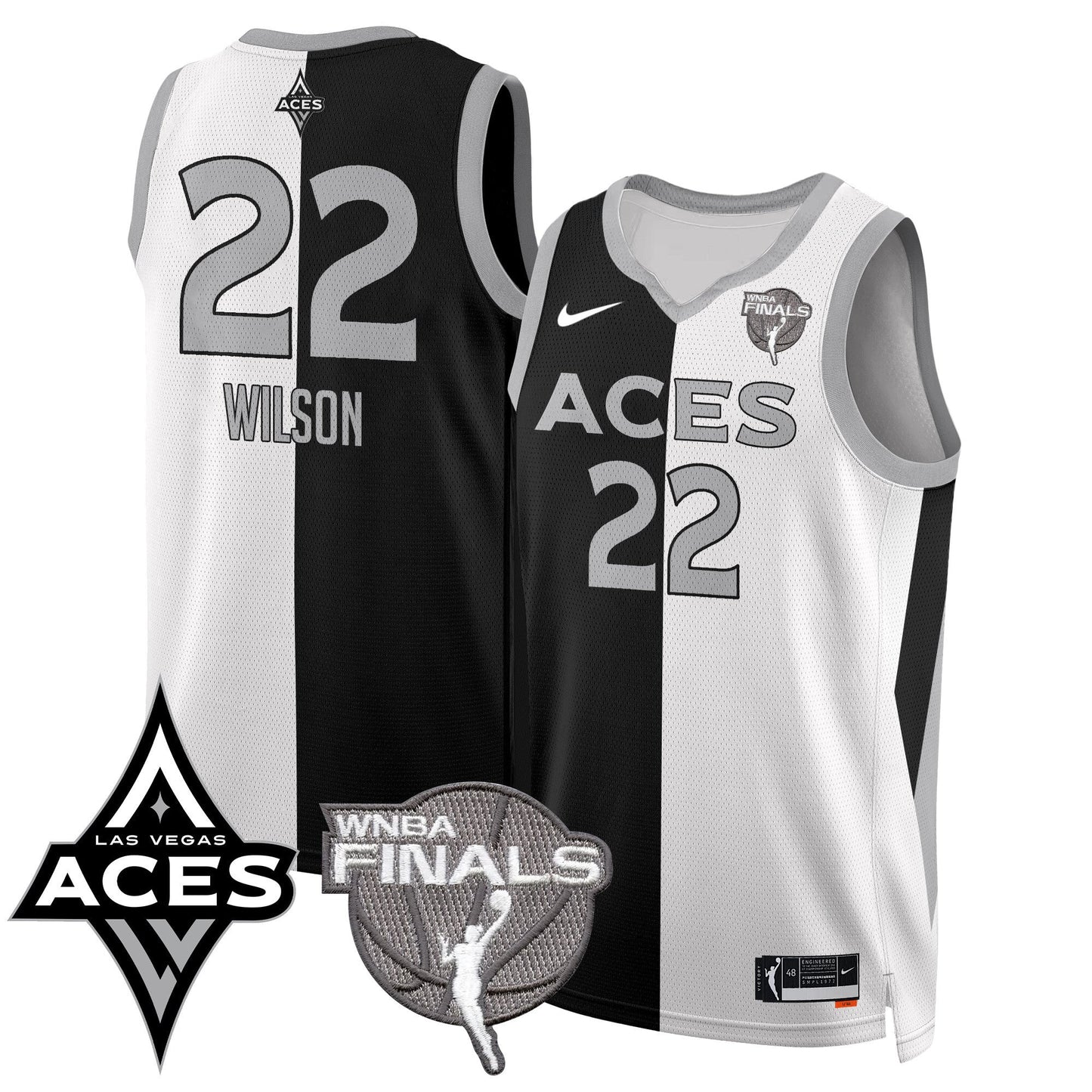 Las Vegas Aces 2025 WNBA Finals Jersey - All Stitched