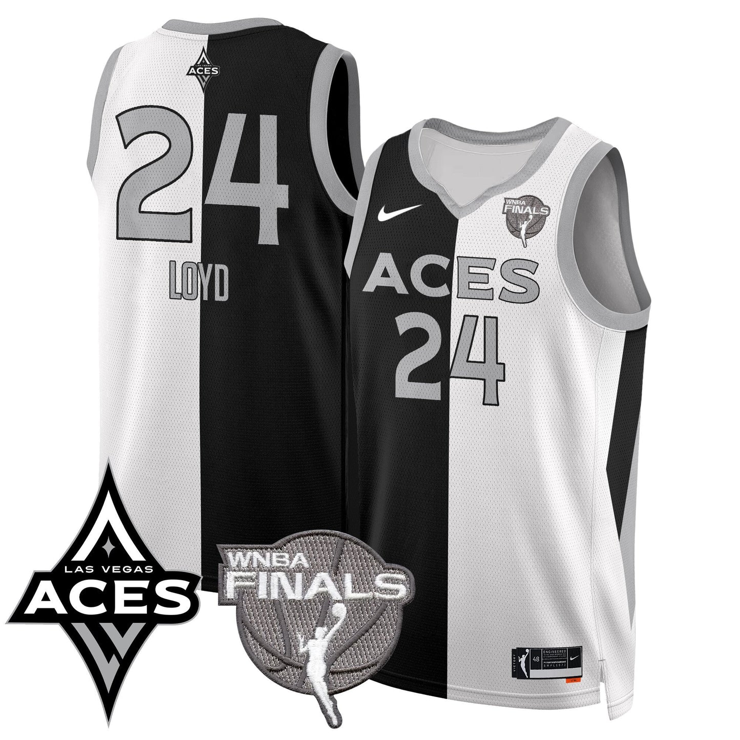 Las Vegas Aces 2025 WNBA Finals Jersey - All Stitched