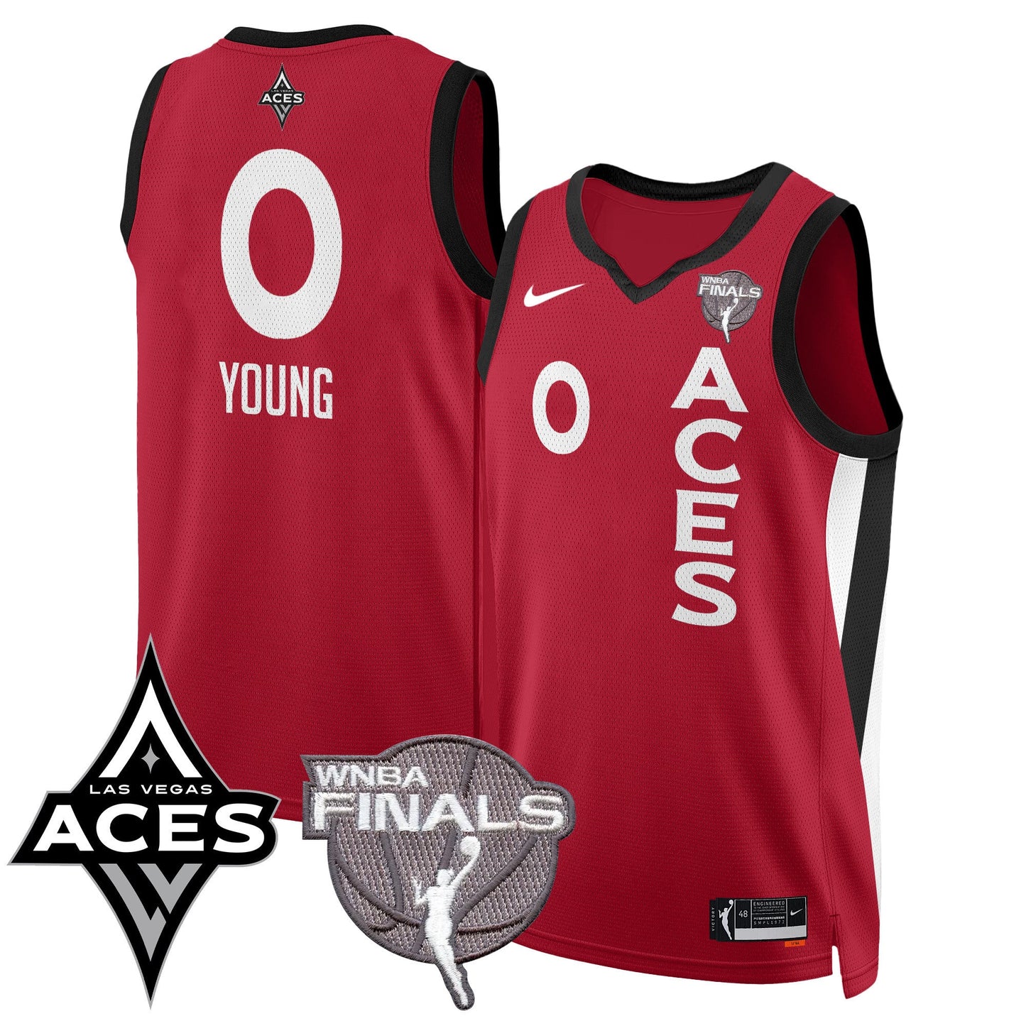 Las Vegas Aces 2025 WNBA Finals Jersey - All Stitched