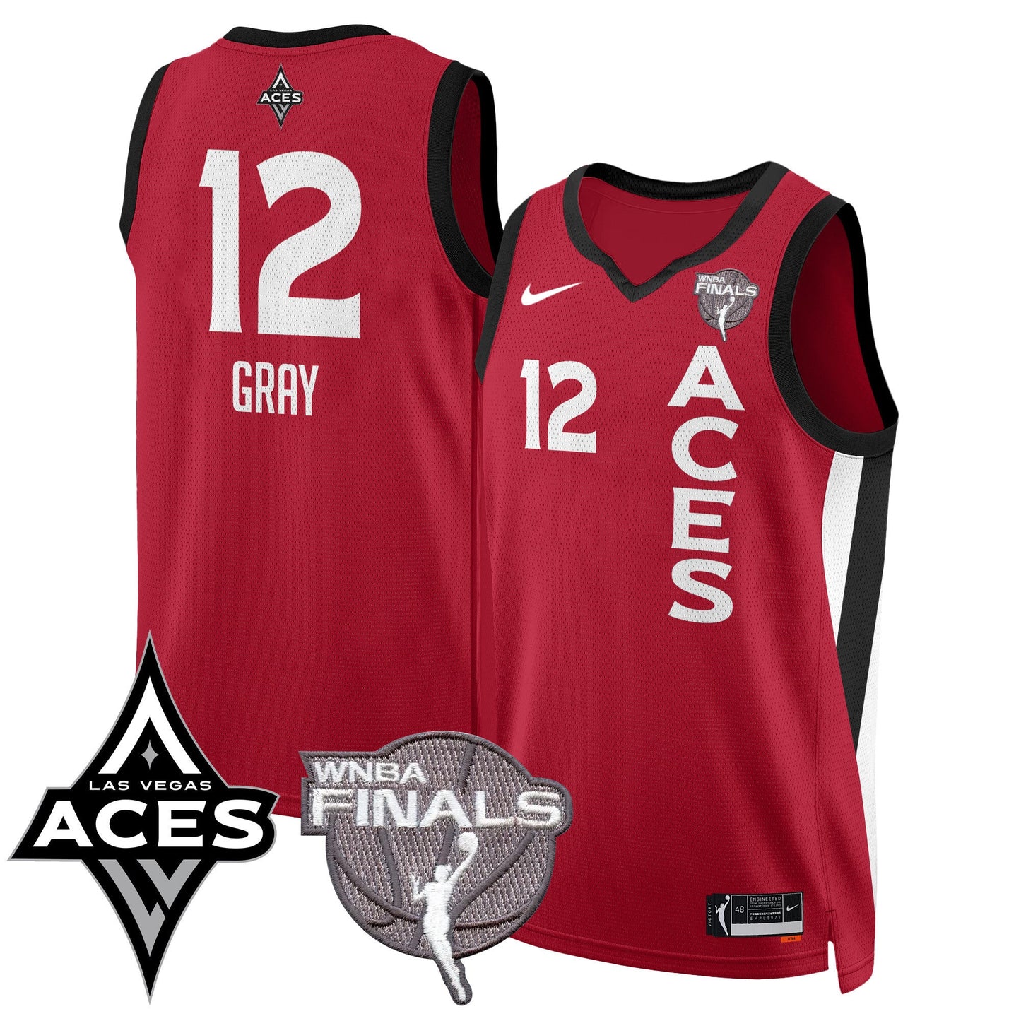 Las Vegas Aces 2025 WNBA Finals Jersey - All Stitched