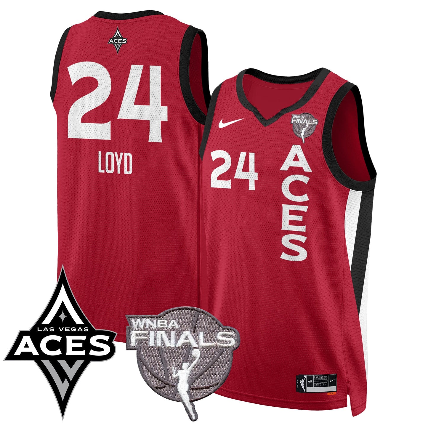Las Vegas Aces 2025 WNBA Finals Jersey - All Stitched