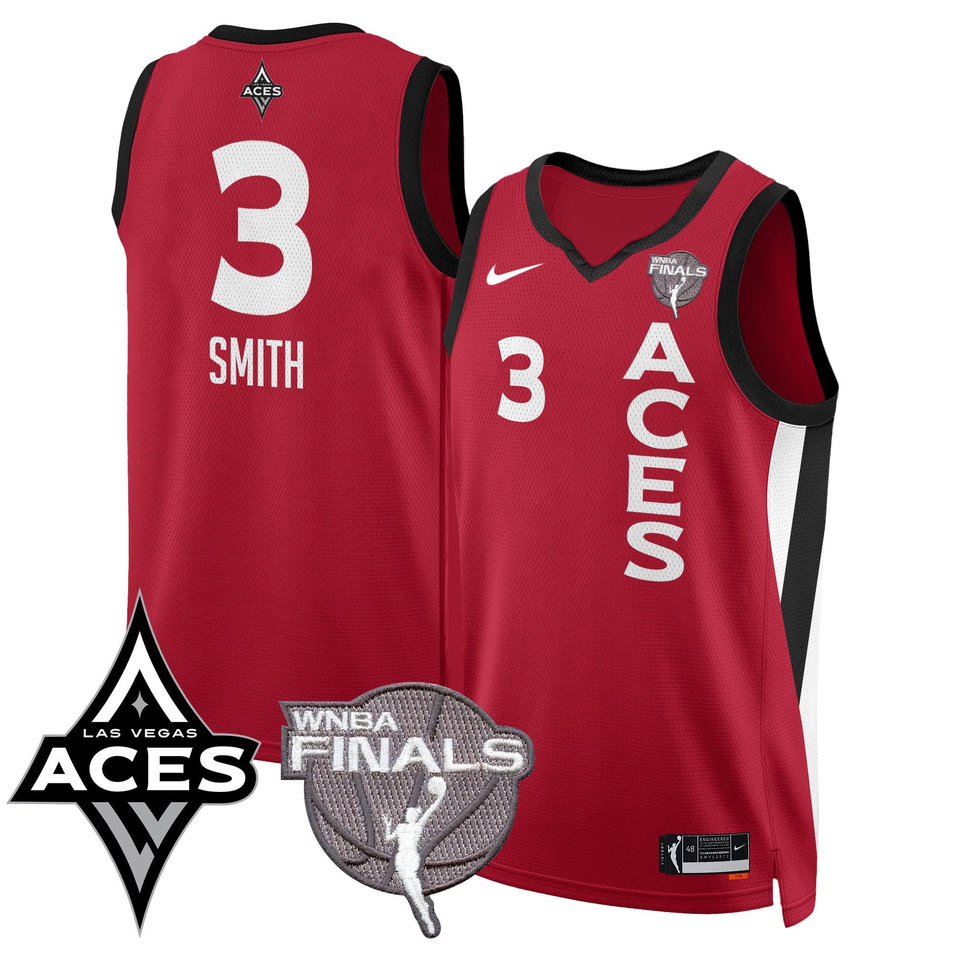 Las Vegas Aces 2025 WNBA Finals Jersey - All Stitched