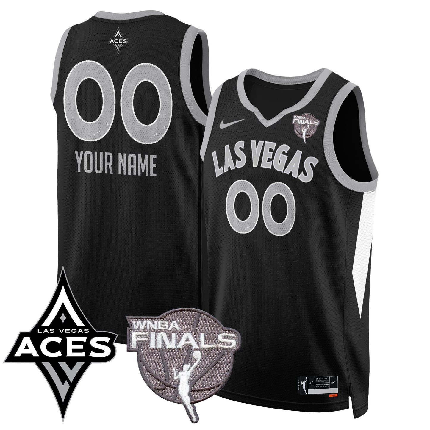 Custom Las Vegas Aces 2025 WNBA Finals Jersey - All Stitched
