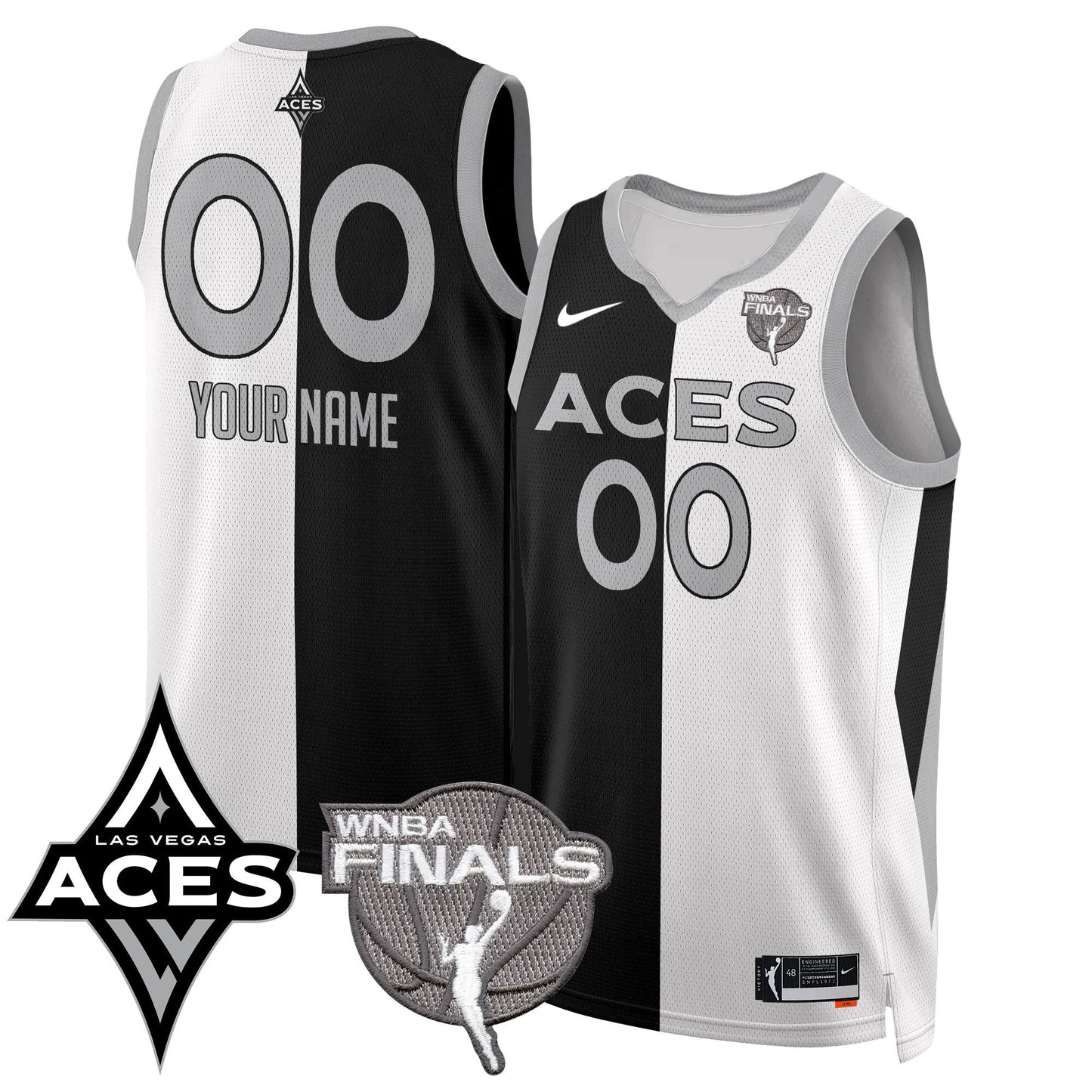 Custom Las Vegas Aces 2025 WNBA Finals Jersey - All Stitched