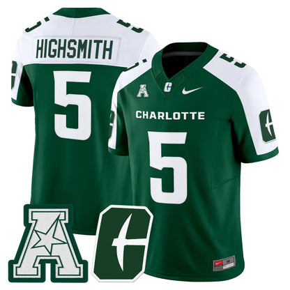 Men's Charlotte 49ers 2025 Vapor Limited Jersey - All Stitched