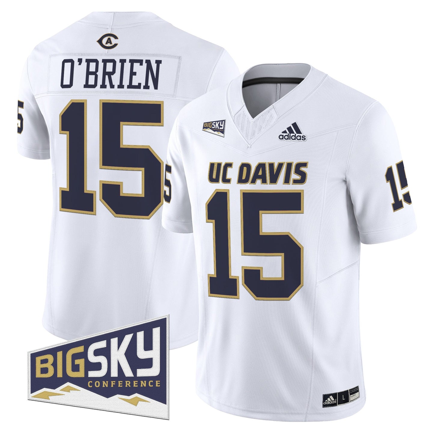 Men's UC Davis Aggies 2025 'Lake Tahoe Patch' Vapor Limited Jersey - All Stitched
