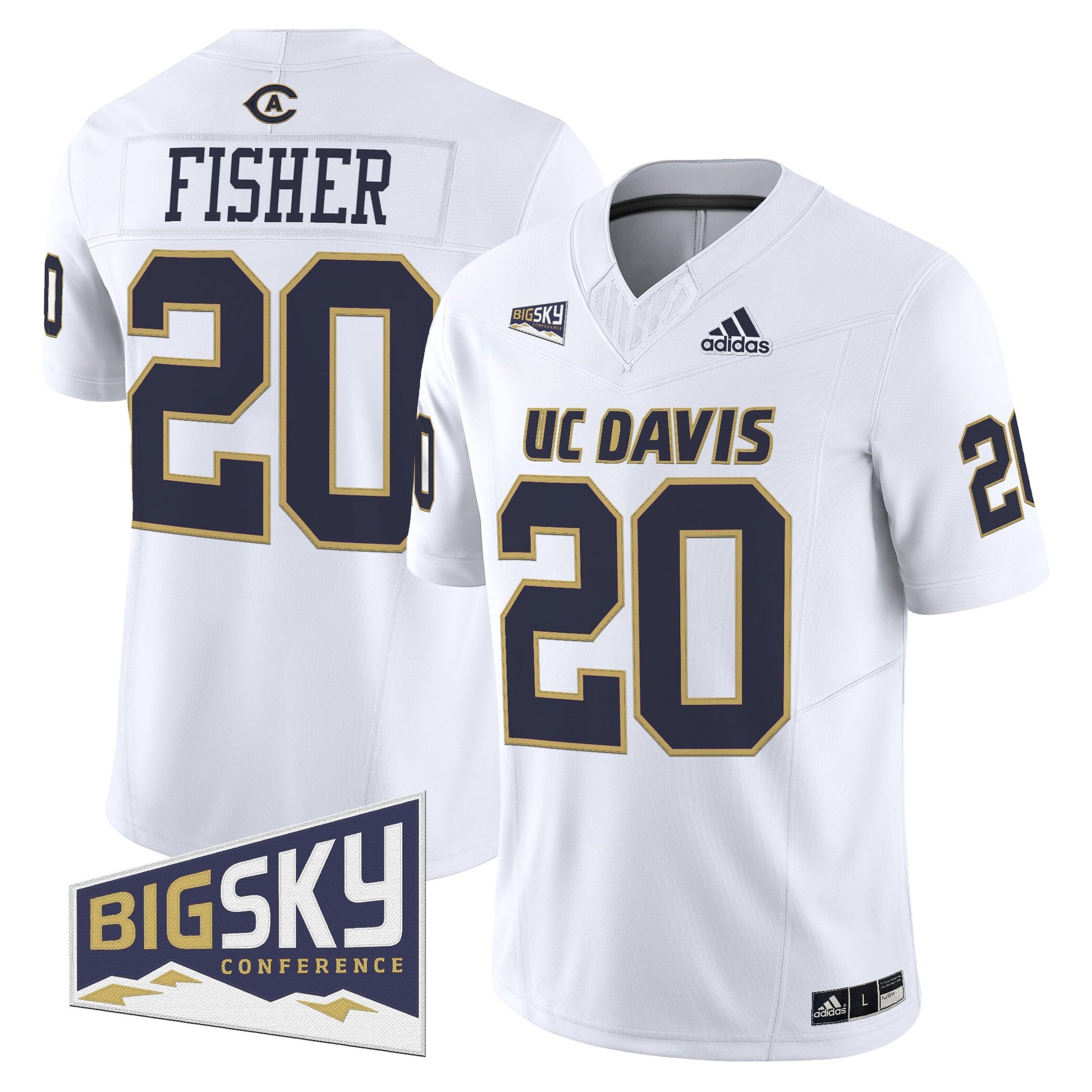 Men's UC Davis Aggies 2025 'Lake Tahoe Patch' Vapor Limited Jersey - All Stitched