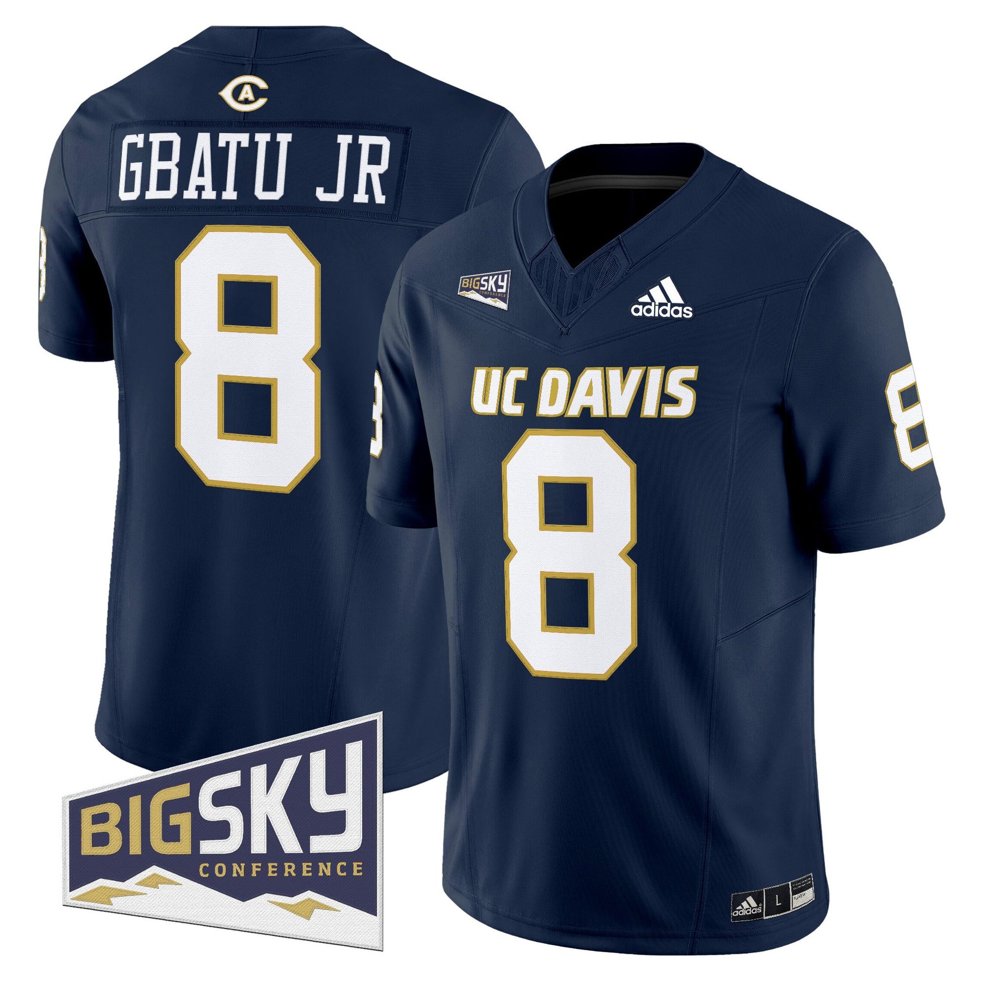 Men's UC Davis Aggies 2025 'Lake Tahoe Patch' Vapor Limited Jersey - All Stitched