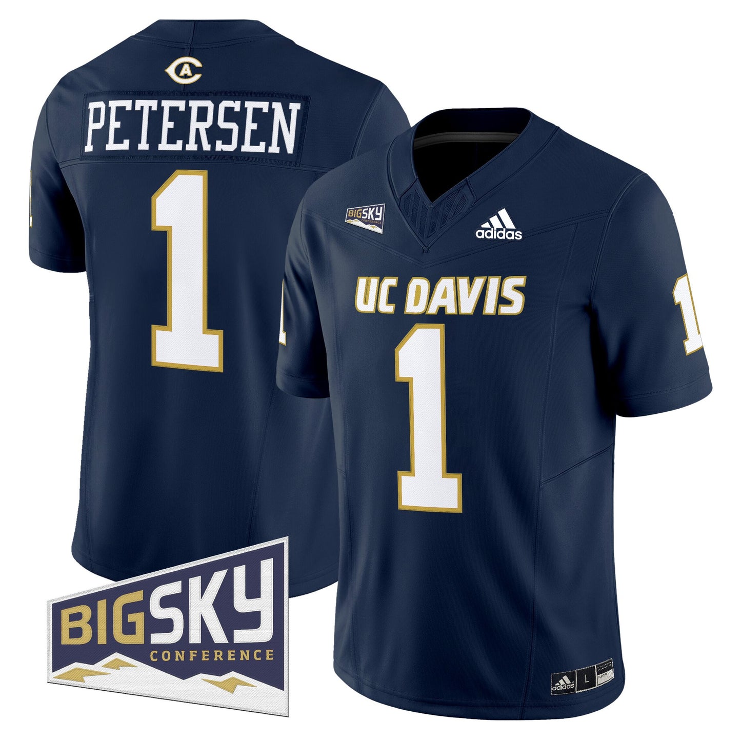 Men's UC Davis Aggies 2025 'Lake Tahoe Patch' Vapor Limited Jersey - All Stitched