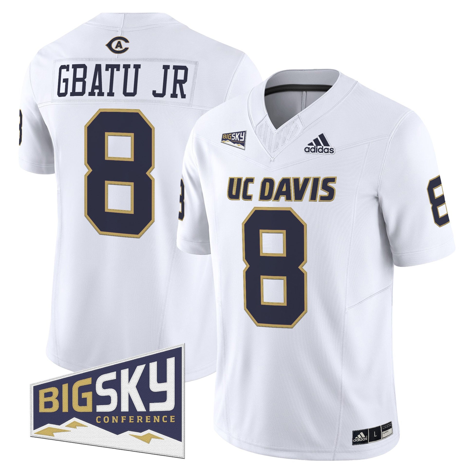 Men's UC Davis Aggies 2025 'Lake Tahoe Patch' Vapor Limited Jersey - All Stitched