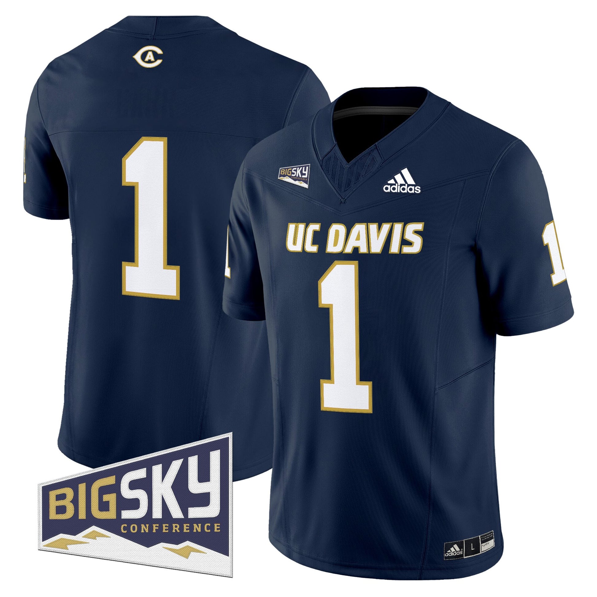 Men's UC Davis Aggies 2025 'Lake Tahoe Patch' Vapor Limited Jersey - All Stitched