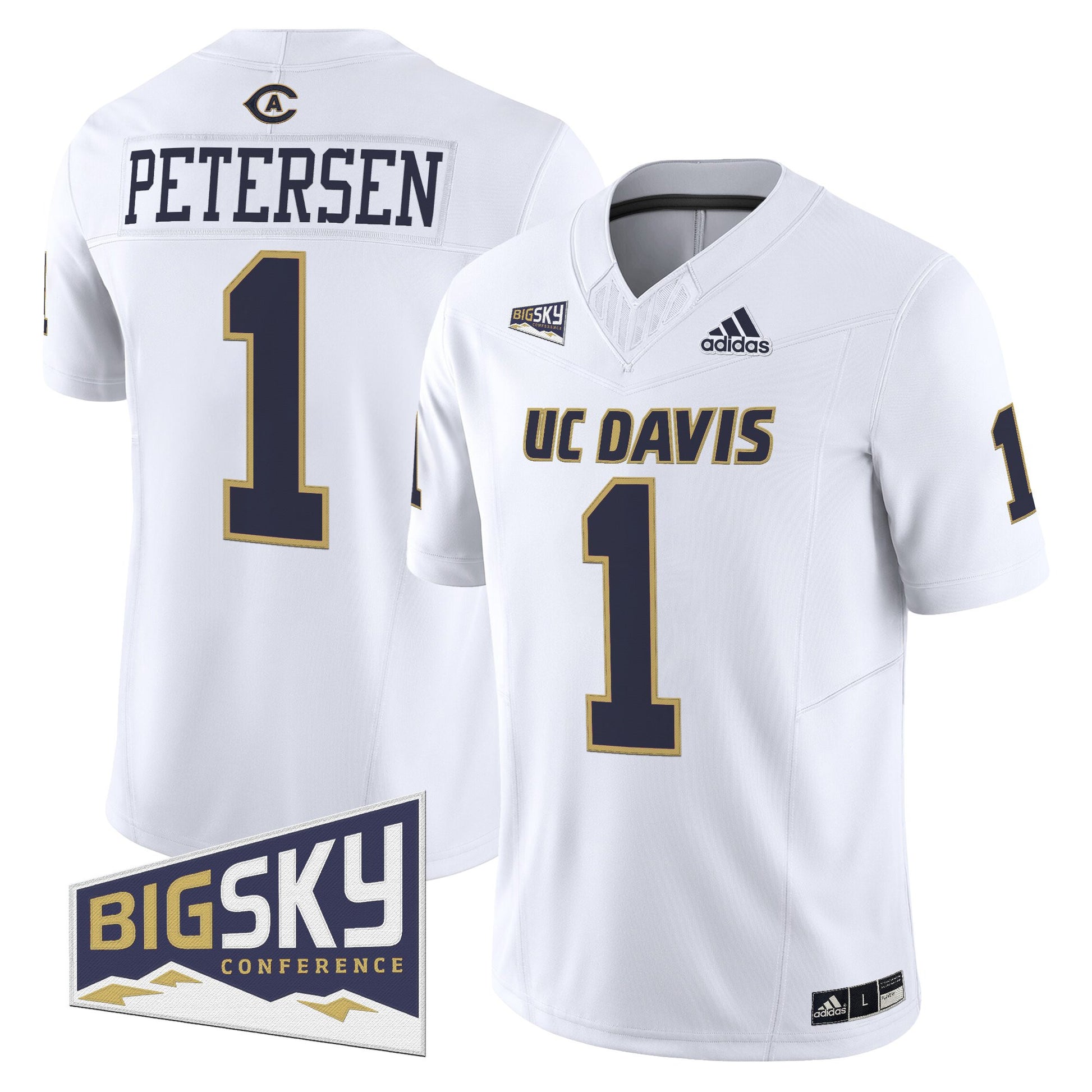 Men's UC Davis Aggies 2025 'Lake Tahoe Patch' Vapor Limited Jersey - All Stitched