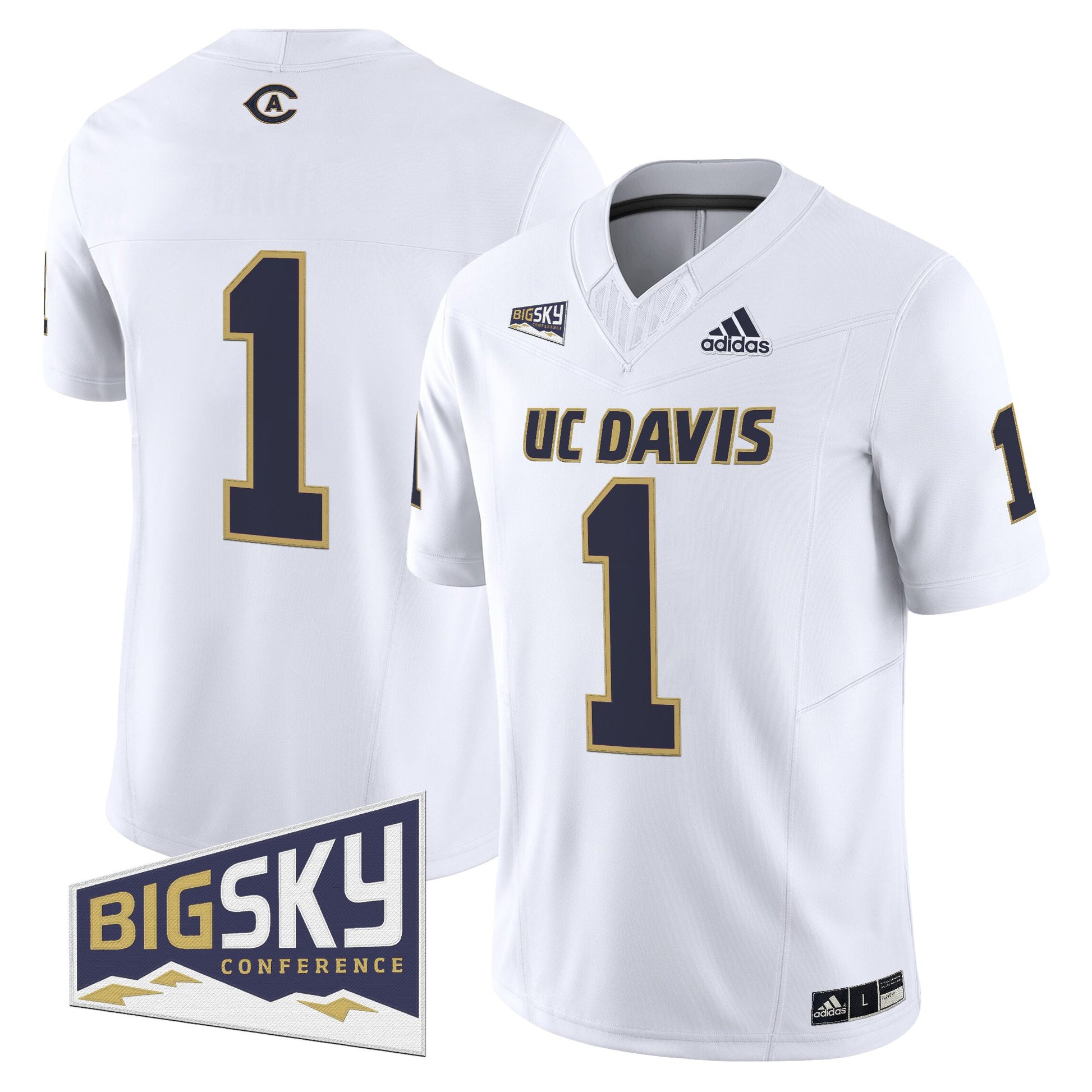 Men's UC Davis Aggies 2025 'Lake Tahoe Patch' Vapor Limited Jersey - All Stitched
