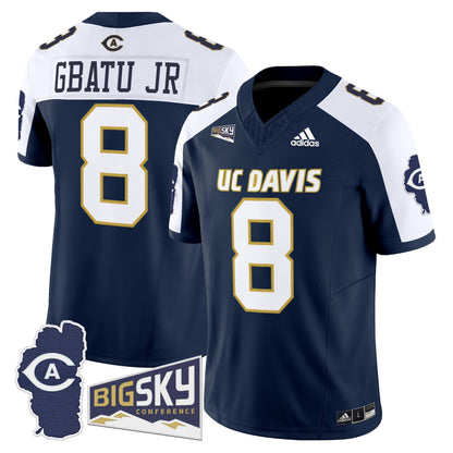 Men's UC Davis Aggies 2025 'Lake Tahoe Patch' Vapor Limited Jersey - All Stitched