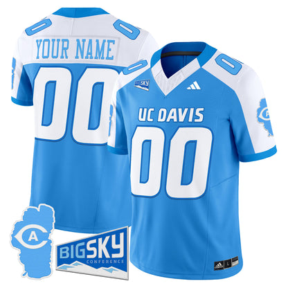 UC Davis Aggies 2025 'Lake Tahoe Patch' Vapor Limited Custom Jersey - All Stitched