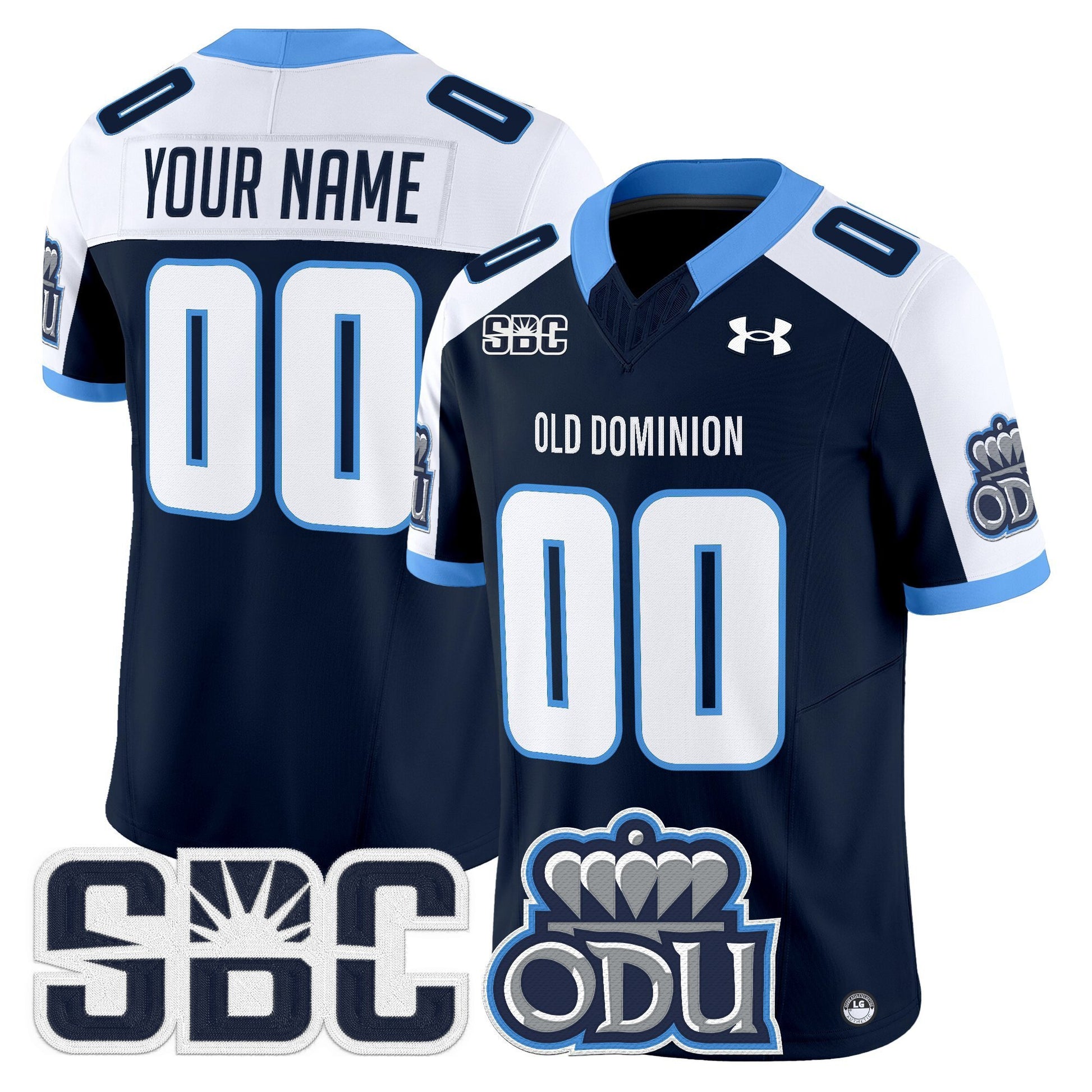 Old Dominion Monarchs 2025 Vapor Limited Custom Jersey - All Stitched