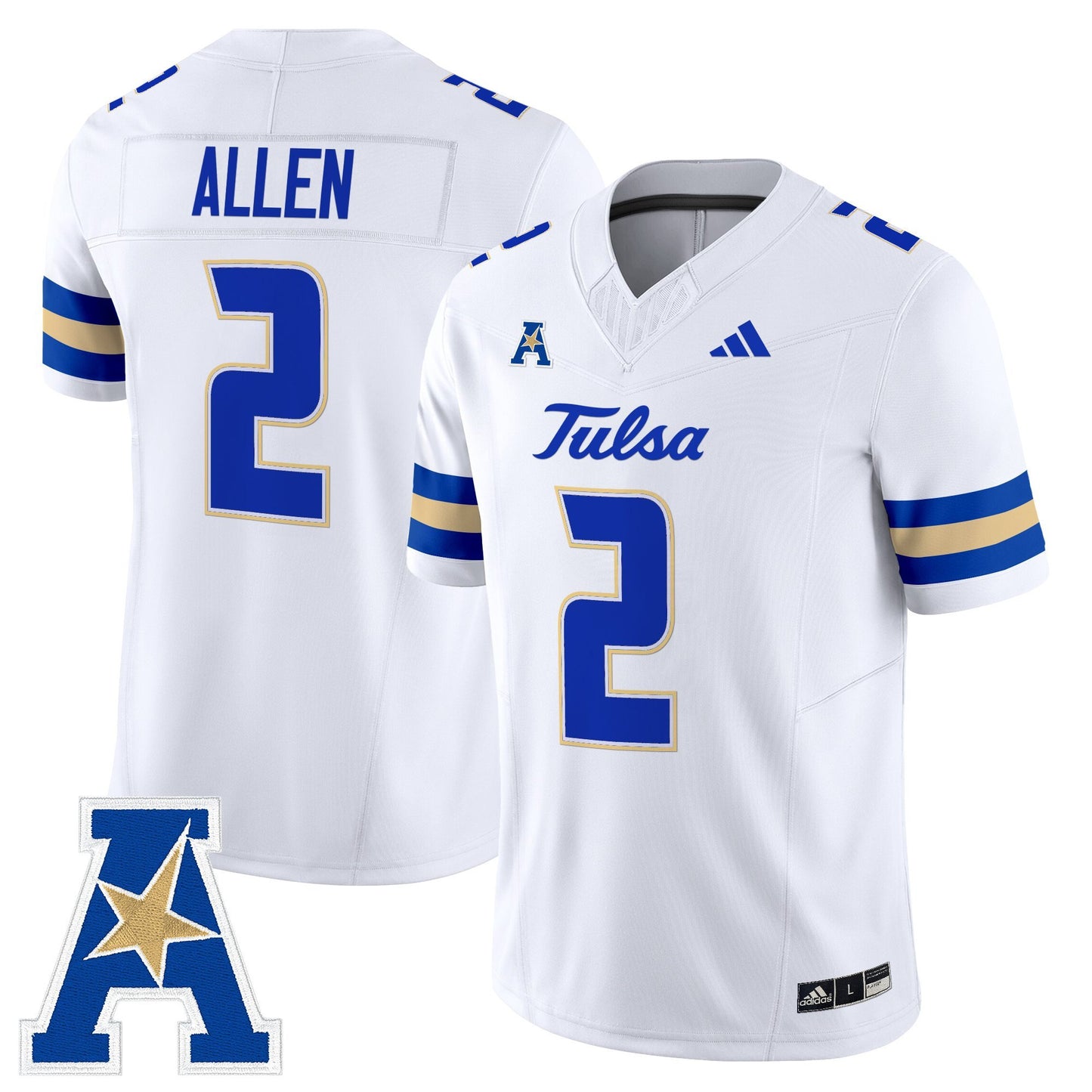 Men's Tulsa Golden Hurricane 2025 Vapor Limited Jersey - All Stitched