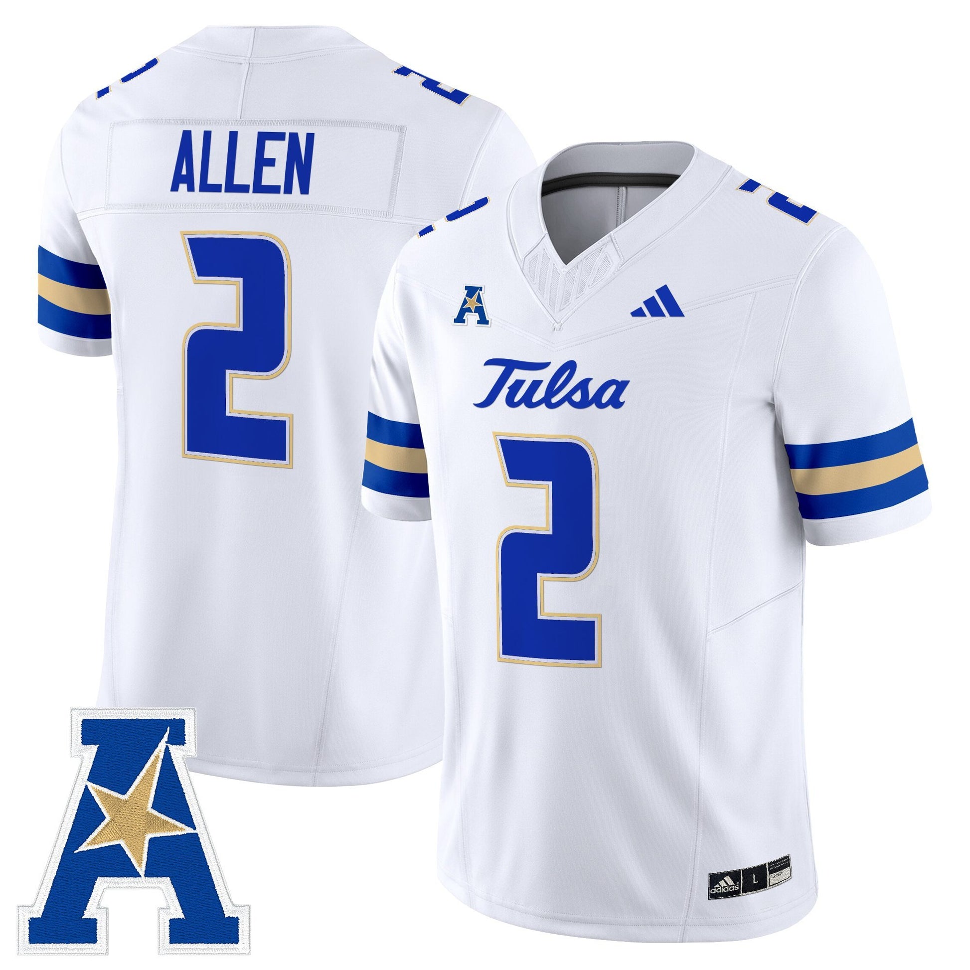 Men's Tulsa Golden Hurricane 2025 Vapor Limited Jersey - All Stitched