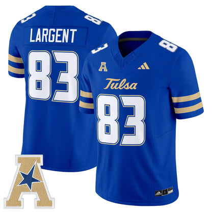 Men's Tulsa Golden Hurricane 2025 Vapor Limited Jersey - All Stitched