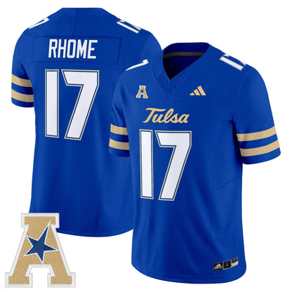 Men's Tulsa Golden Hurricane 2025 Vapor Limited Jersey - All Stitched