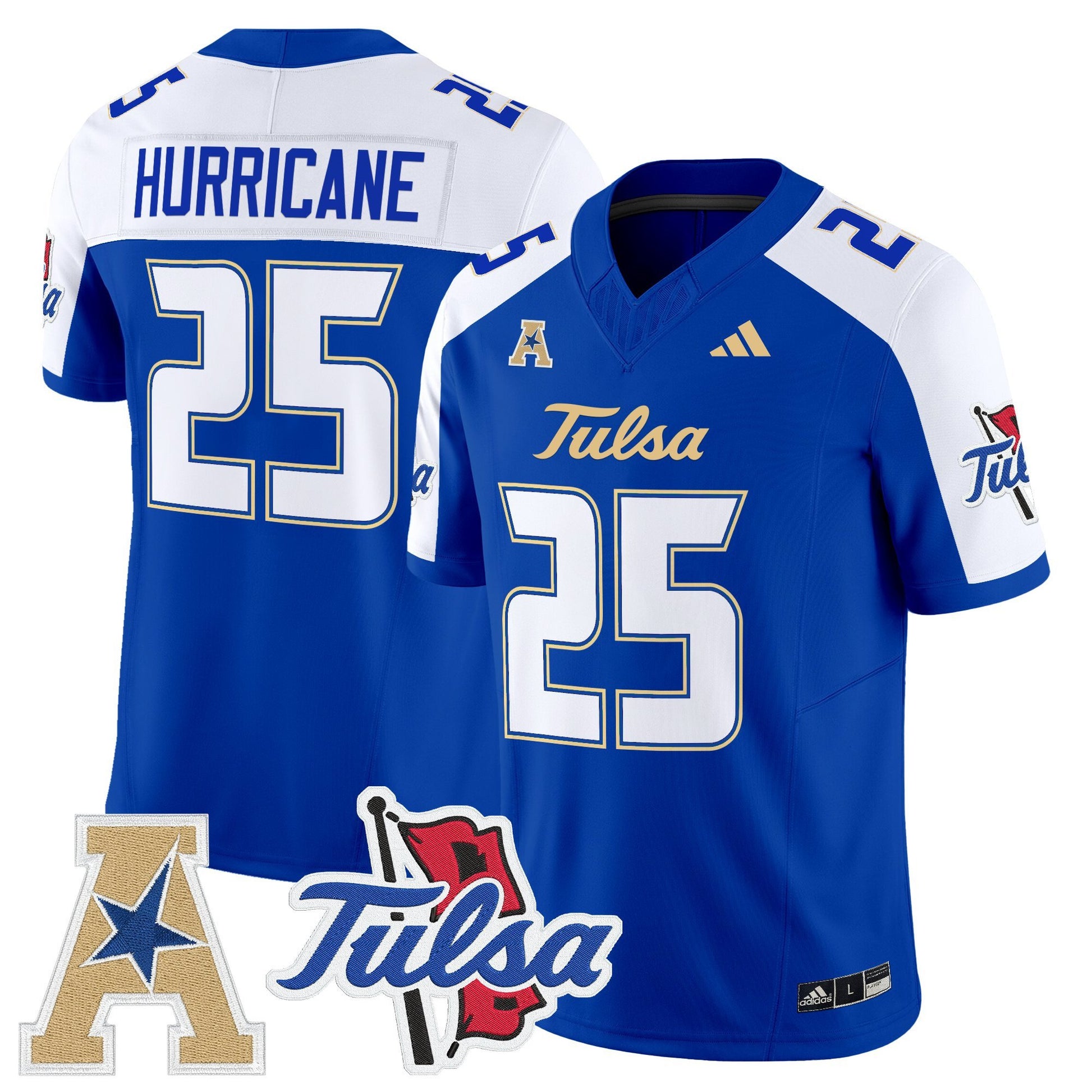 Men's Tulsa Golden Hurricane 2025 Vapor Limited Jersey - All Stitched
