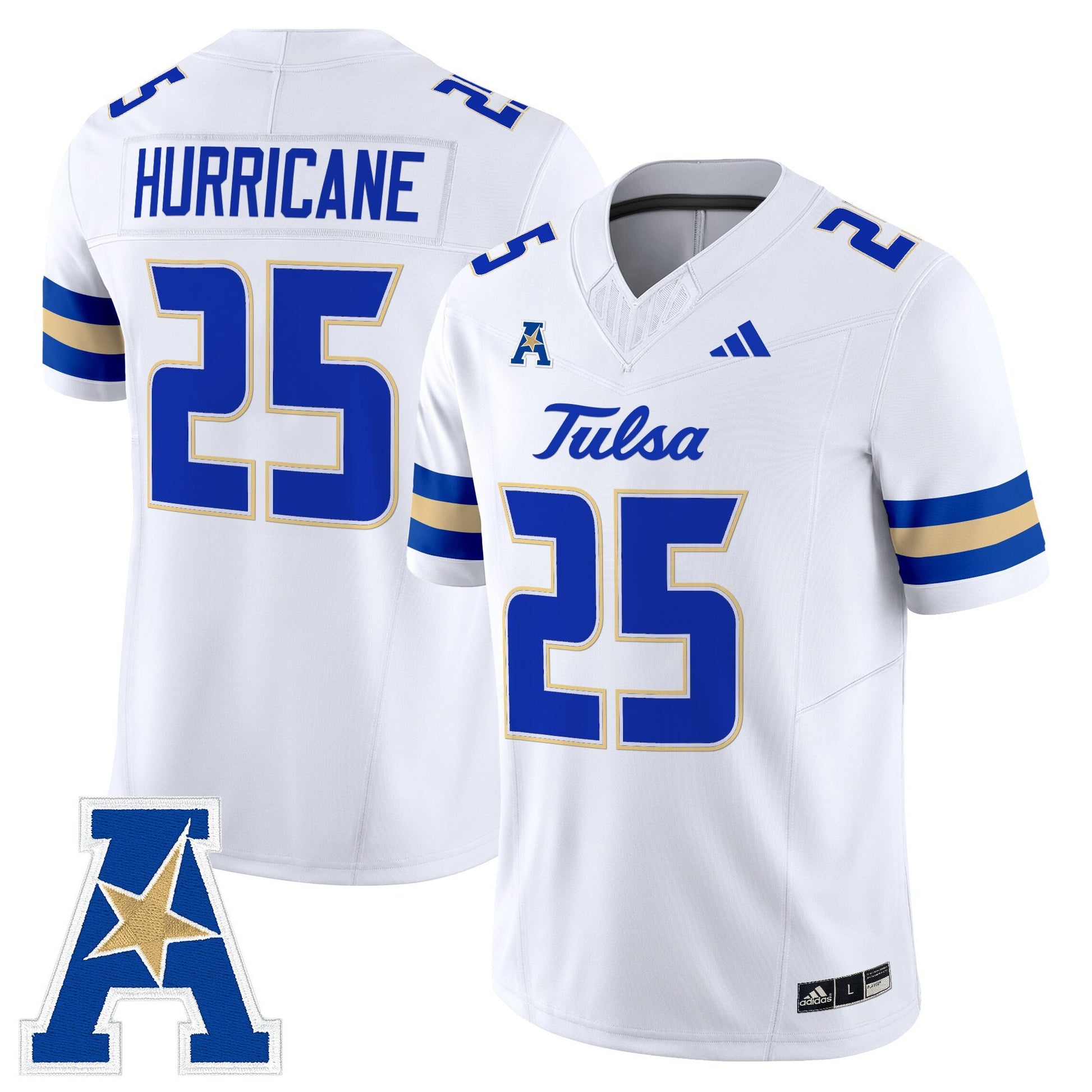 Men's Tulsa Golden Hurricane 2025 Vapor Limited Jersey - All Stitched
