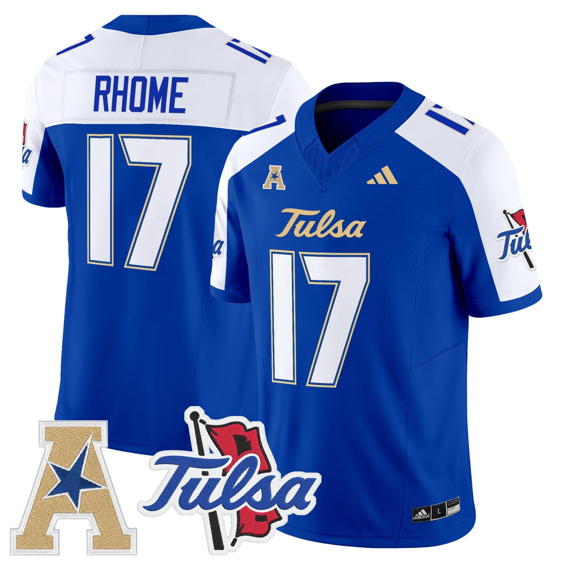 Men's Tulsa Golden Hurricane 2025 Vapor Limited Jersey - All Stitched