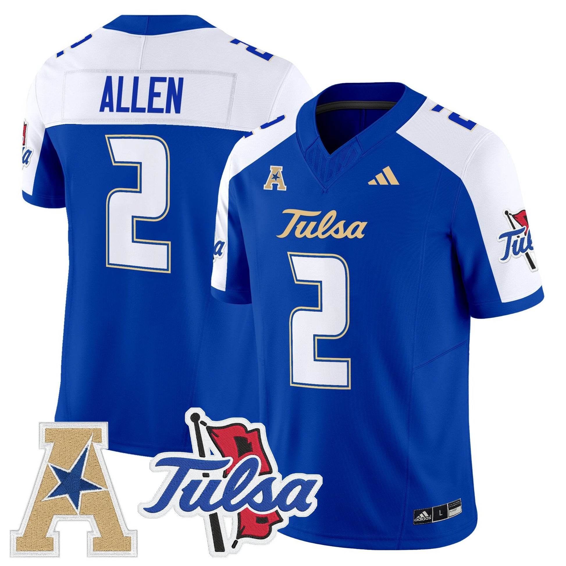 Men's Tulsa Golden Hurricane 2025 Vapor Limited Jersey - All Stitched