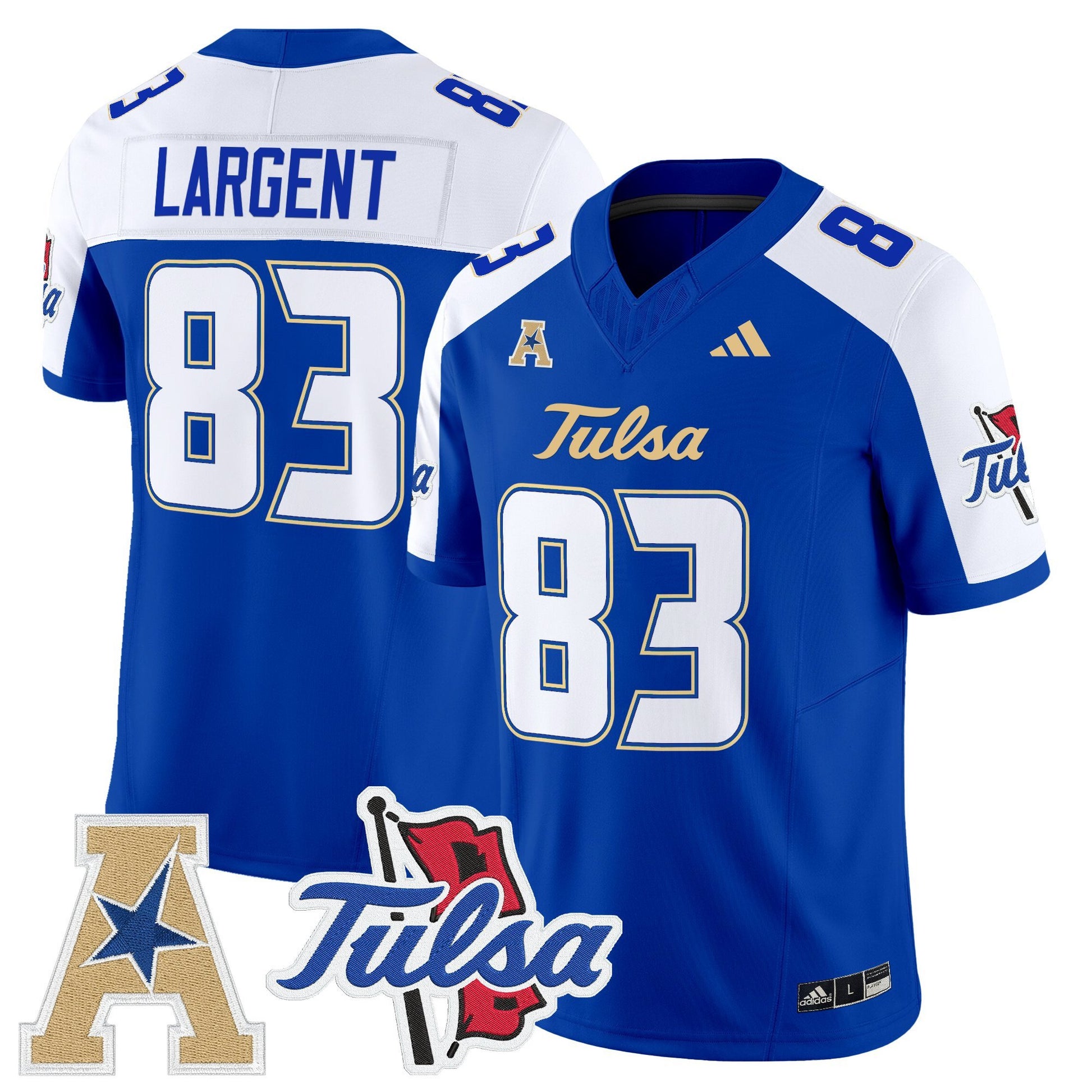 Men's Tulsa Golden Hurricane 2025 Vapor Limited Jersey - All Stitched