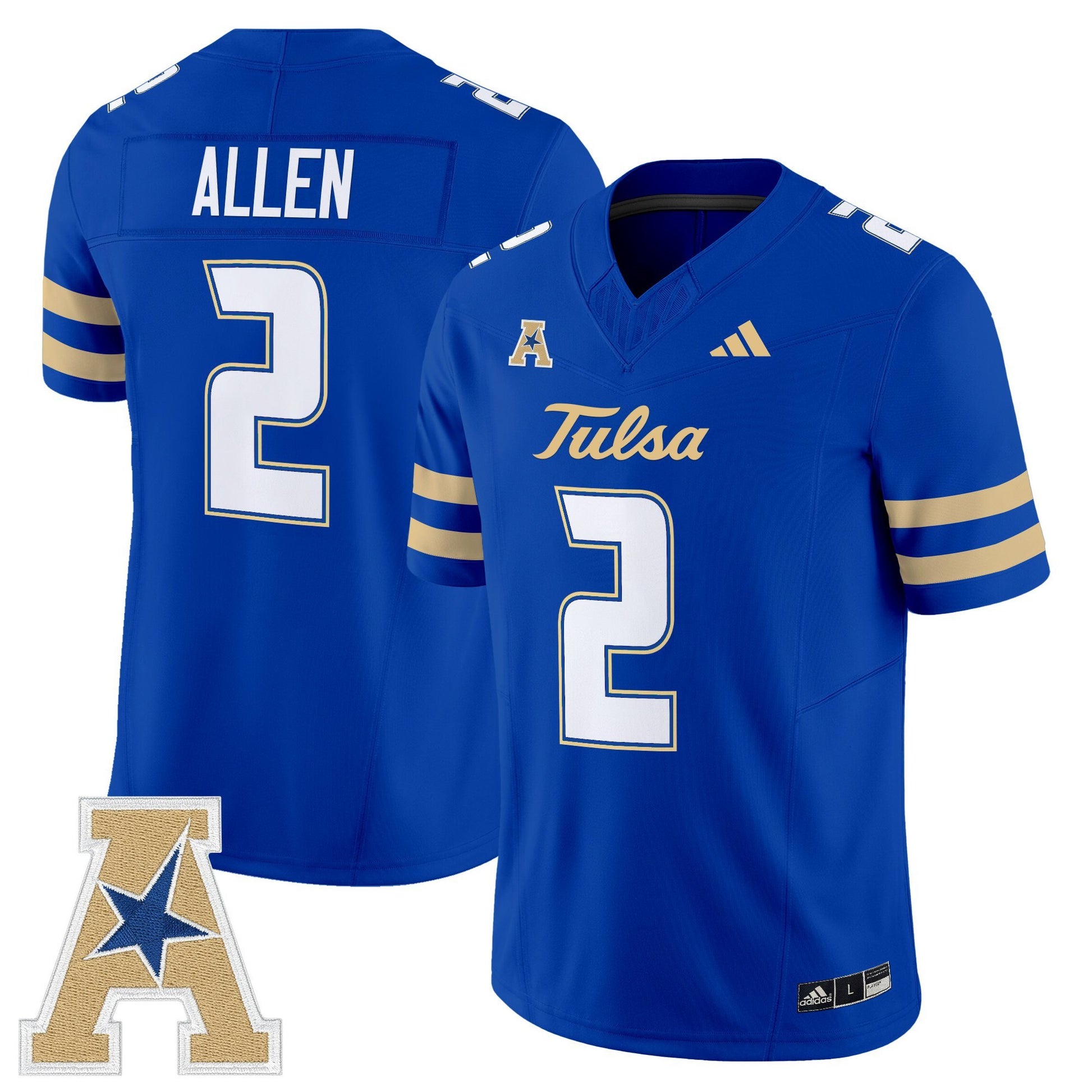Men's Tulsa Golden Hurricane 2025 Vapor Limited Jersey - All Stitched