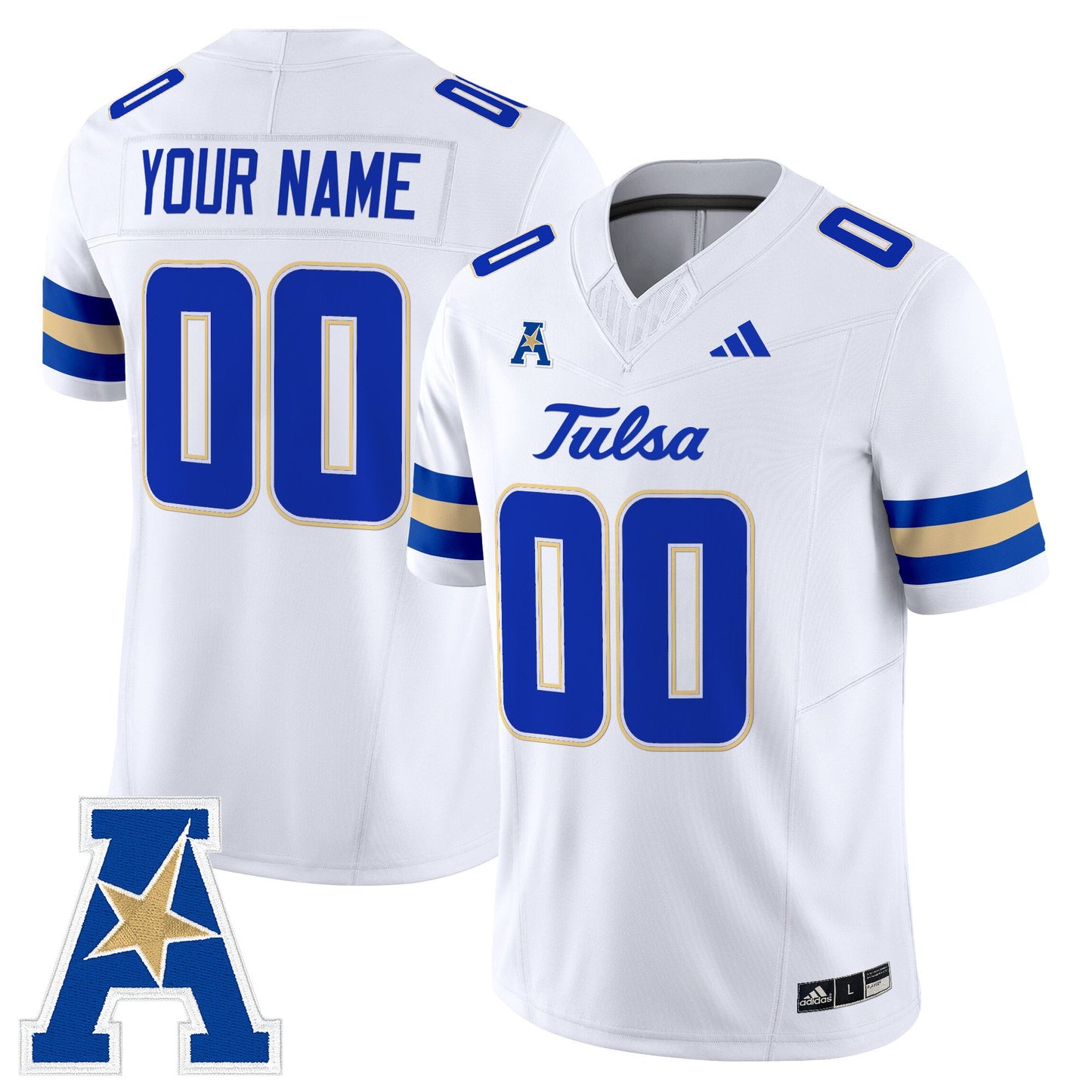 Tulsa Golden Hurricane 2025 Vapor Limited Custom Jersey - All Stitched