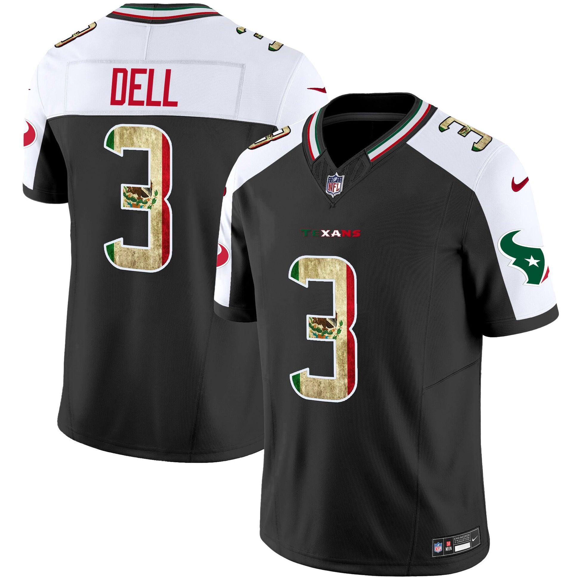 Men's Houston Texans 2025 Mexico Vapor Limited Jersey - All Stitched