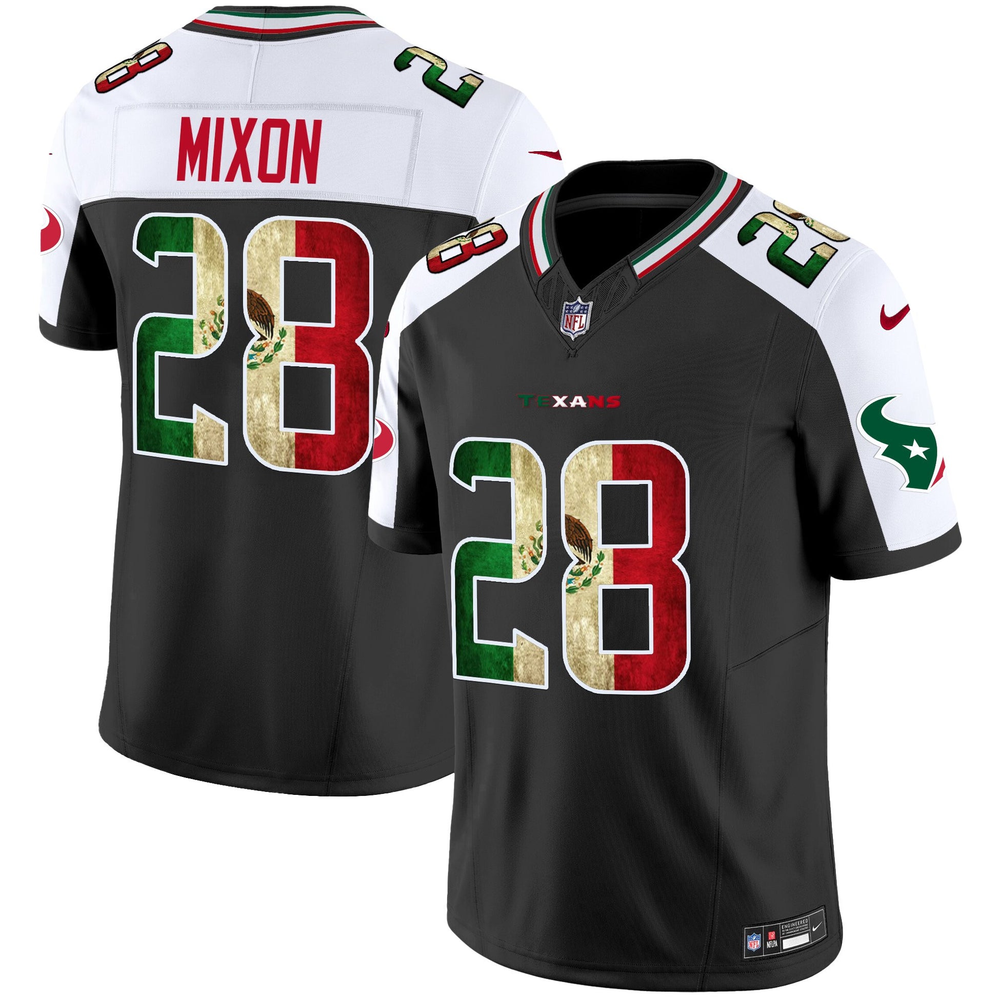 Men's Houston Texans 2025 Mexico Vapor Limited Jersey - All Stitched
