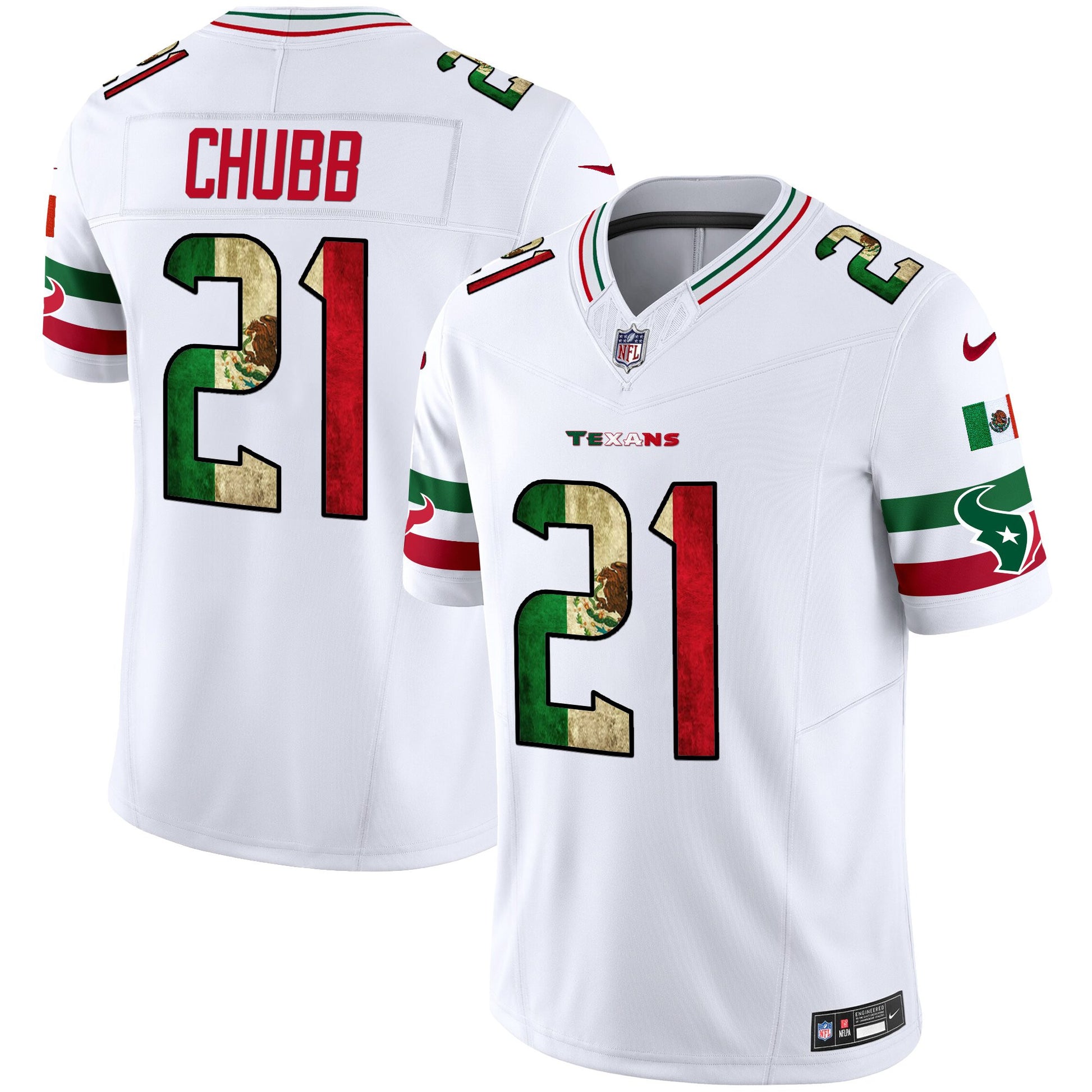 Men's Houston Texans 2025 Mexico Vapor Limited Jersey - All Stitched