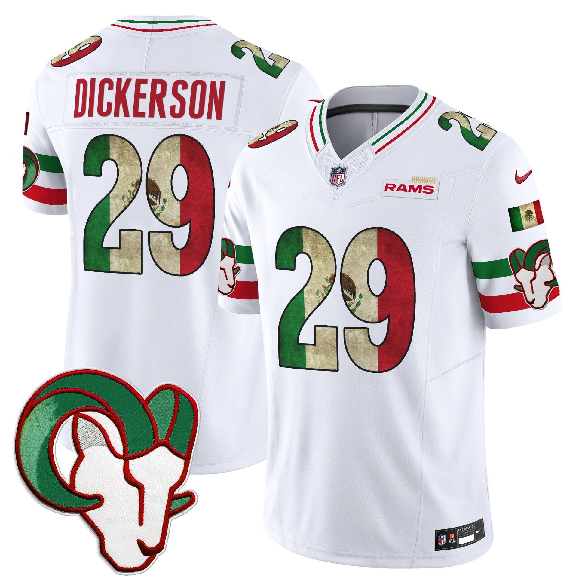 Men's Los Angeles Rams 2025 Mexico Vapor Limited Jersey - All Stitched