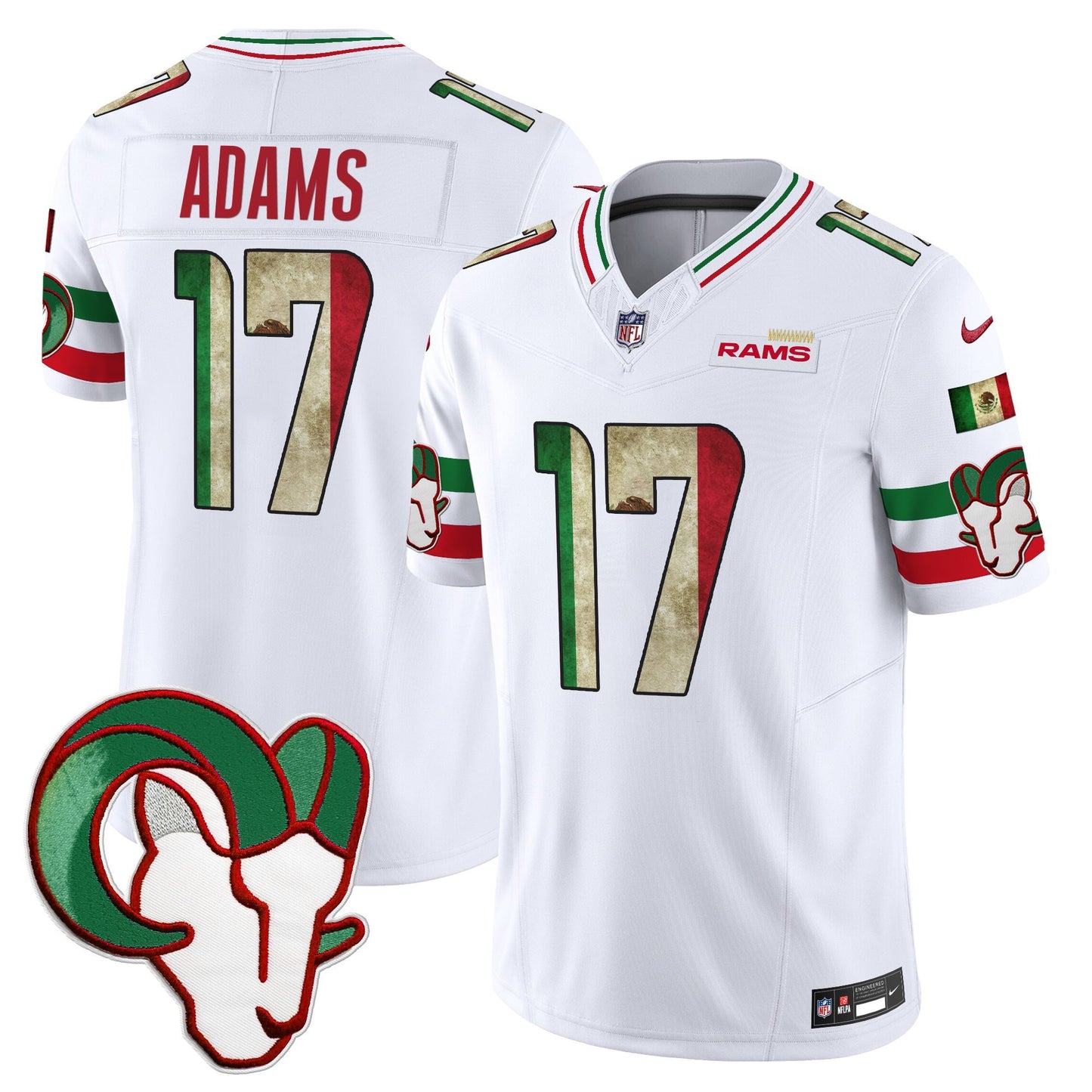 Men's Los Angeles Rams 2025 Mexico Vapor Limited Jersey - All Stitched