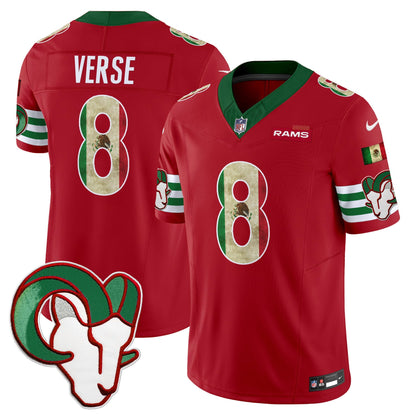 Men's Los Angeles Rams 2025 Mexico Vapor Limited Jersey - All Stitched