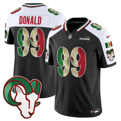 Men's Los Angeles Rams 2025 Mexico Vapor Limited Jersey - All Stitched