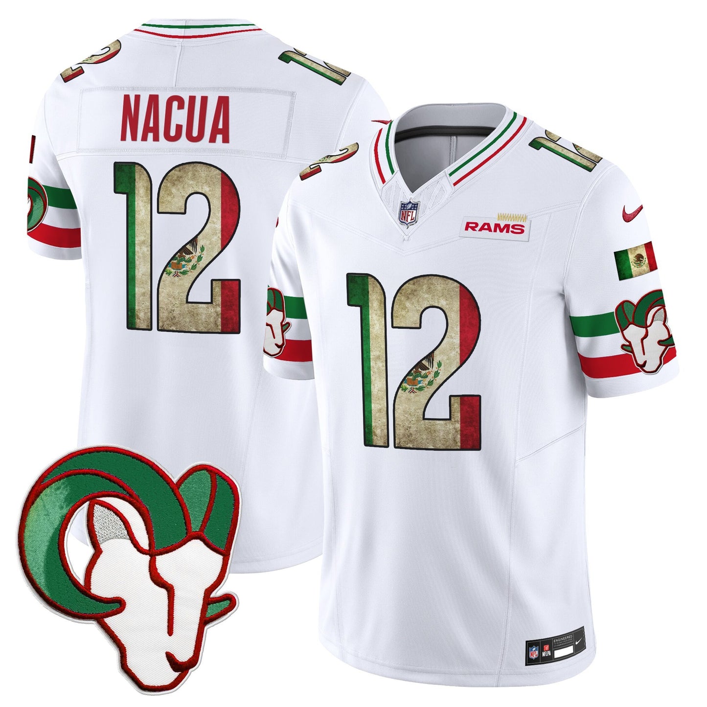 Men's Los Angeles Rams 2025 Mexico Vapor Limited Jersey - All Stitched