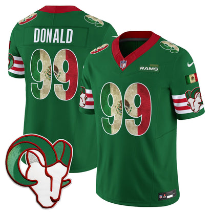 Men's Los Angeles Rams 2025 Mexico Vapor Limited Jersey - All Stitched