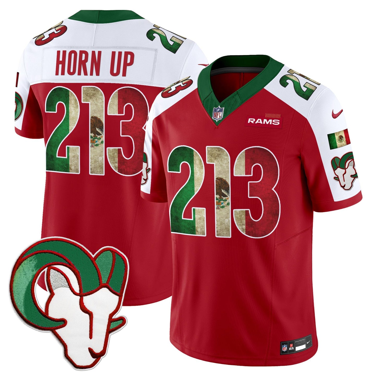 Men's Los Angeles Rams 2025 Mexico Vapor Limited Jersey - All Stitched