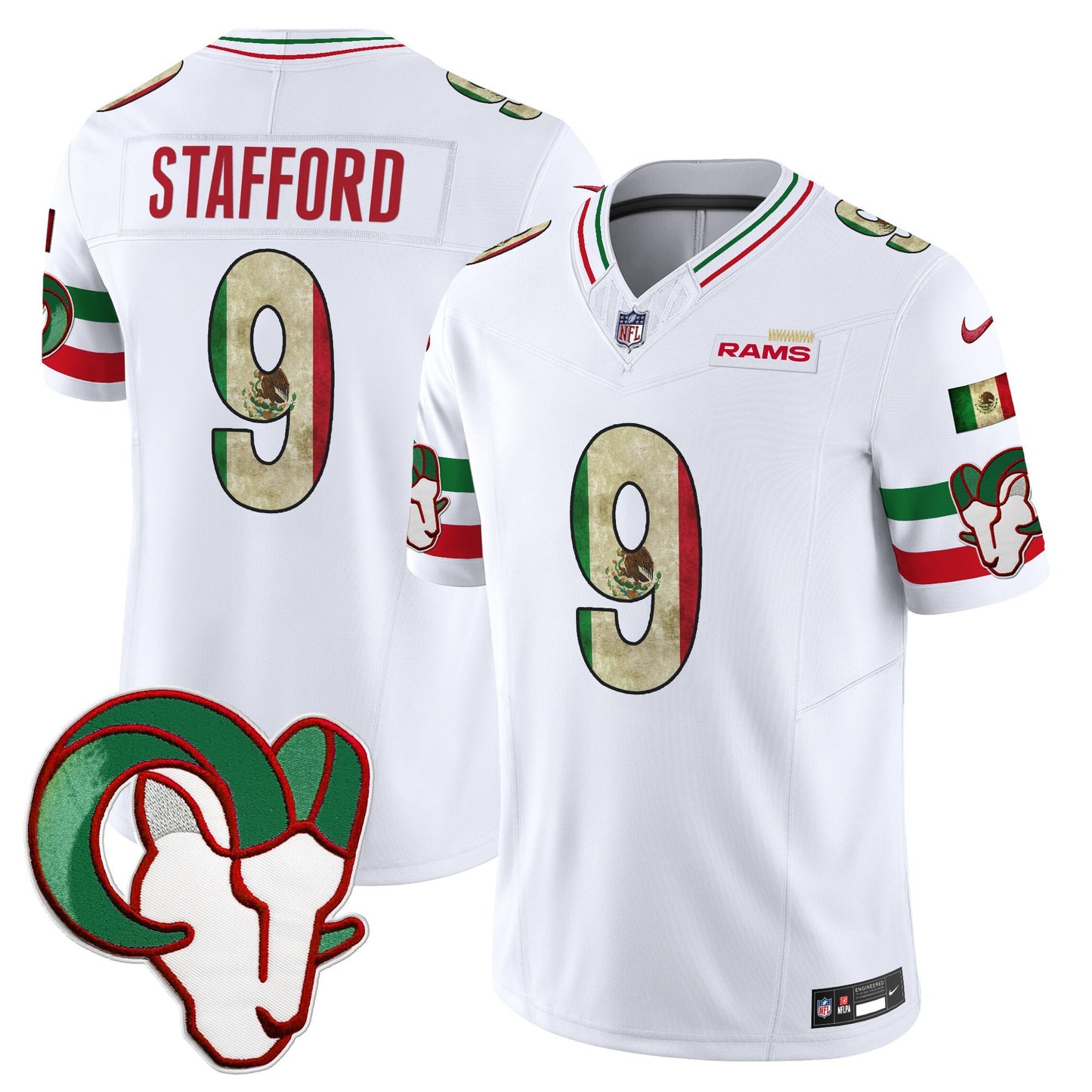 Men's Los Angeles Rams 2025 Mexico Vapor Limited Jersey - All Stitched