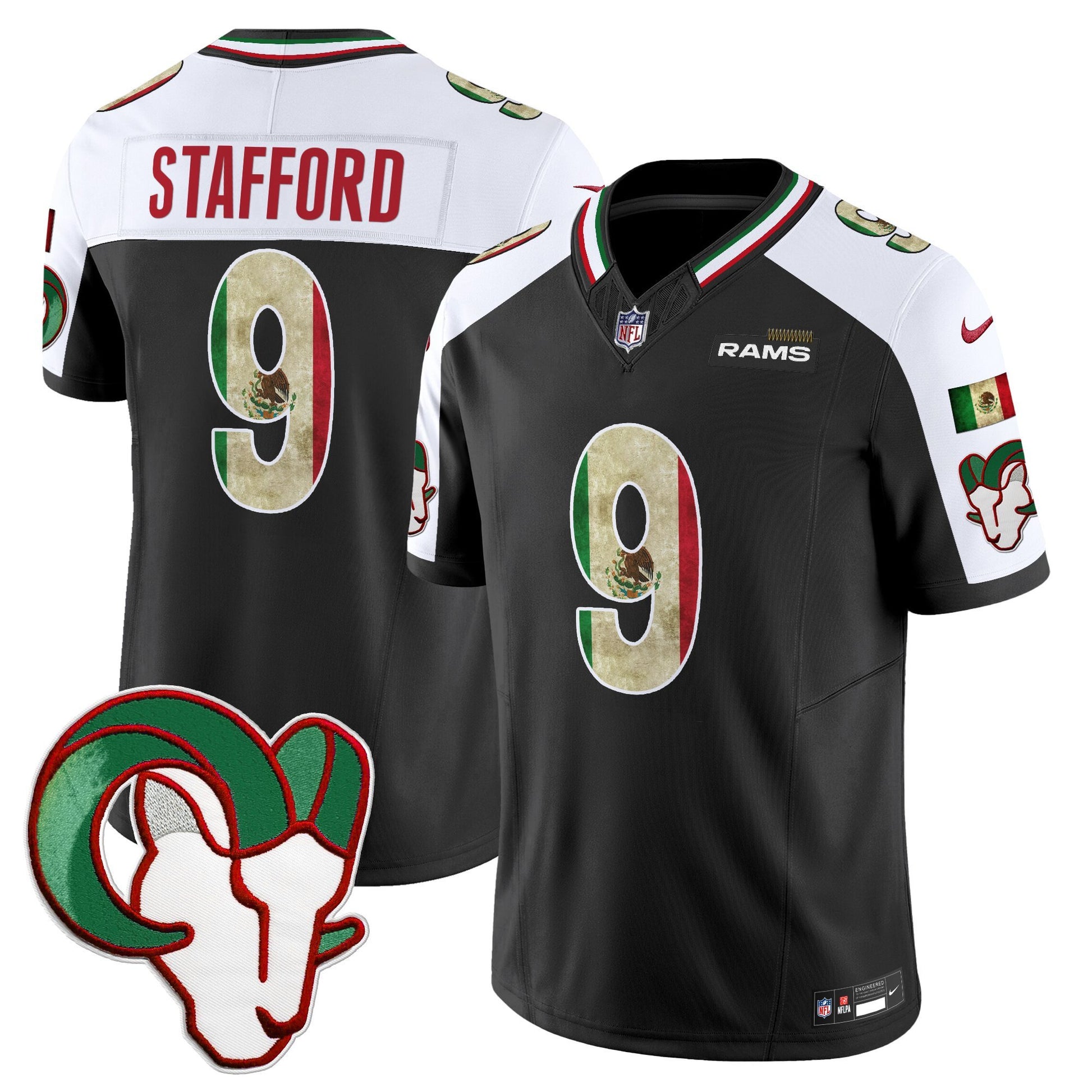 Men's Los Angeles Rams 2025 Mexico Vapor Limited Jersey - All Stitched