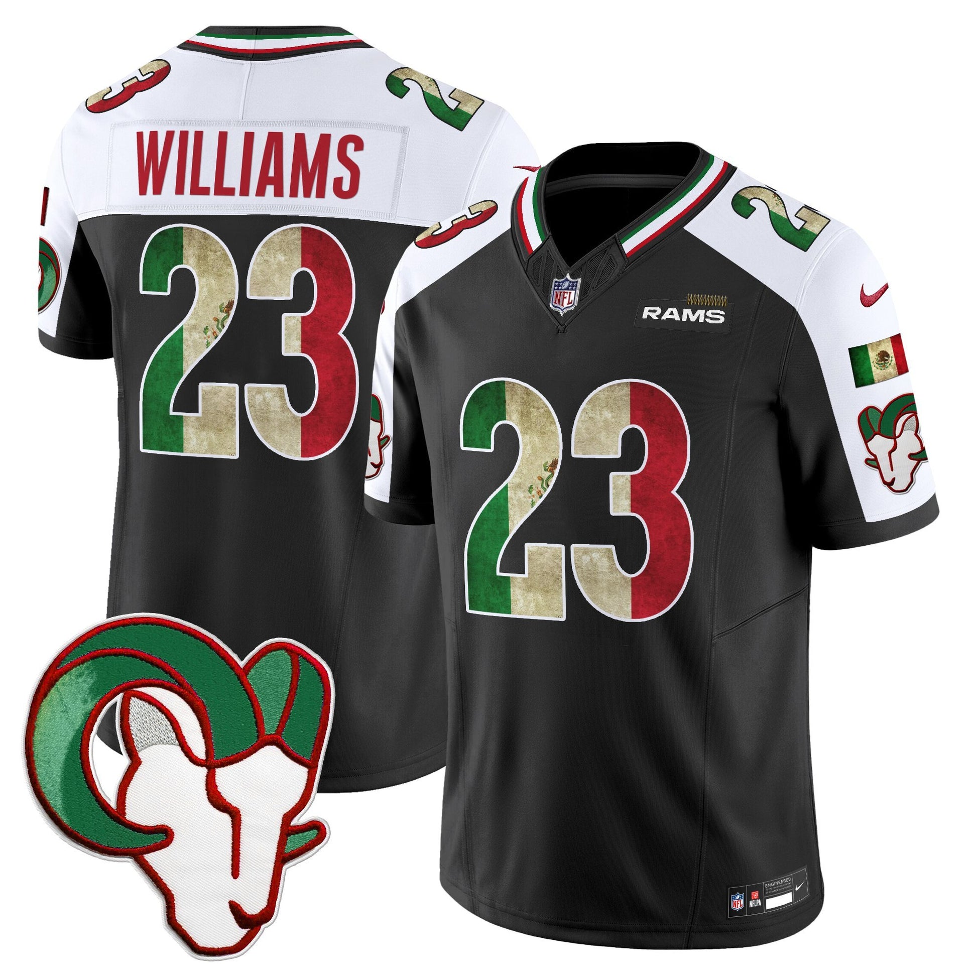 Men's Los Angeles Rams 2025 Mexico Vapor Limited Jersey - All Stitched