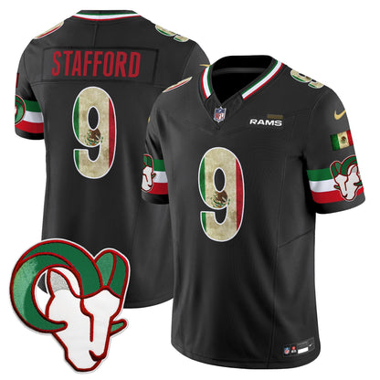 Men's Los Angeles Rams 2025 Mexico Vapor Limited Jersey - All Stitched