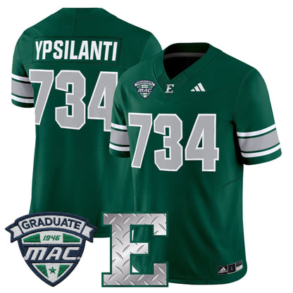 Men's Eastern Michigan Eagles 2025 Vapor Limited Jersey - All Stitched