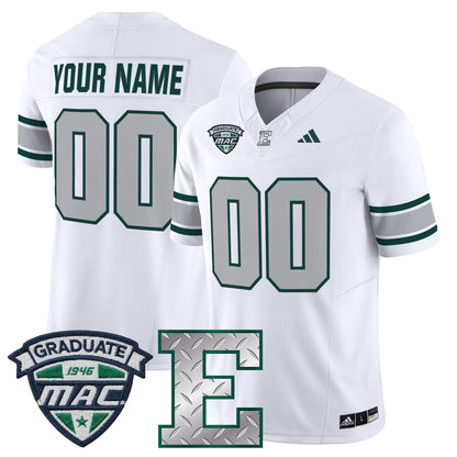 Eastern Michigan Eagles 2025 Vapor Limited Custom Jersey - All Stitched